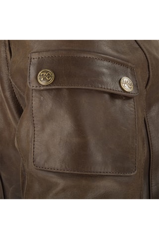 Veste en cuir de buffle Lady Babylone - Segura - Marron