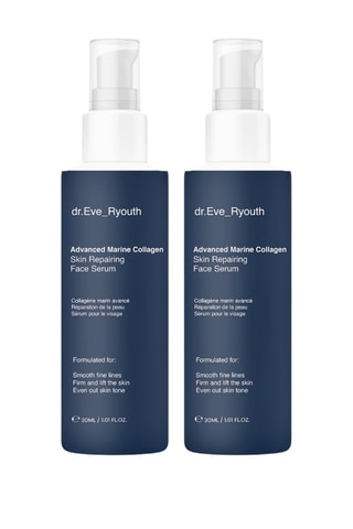 2 sérums reparadores faciales con colágeno marino avanzado - 2 x 60 ml