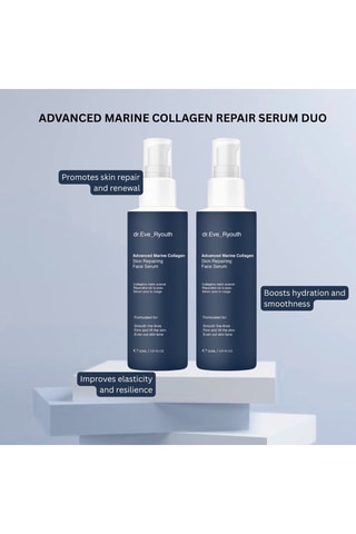 2 sérums reparadores faciales con colágeno marino avanzado - 2 x 60 ml