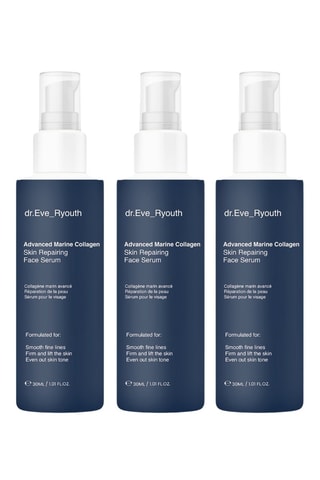 3 sérums reparadores faciales con colágeno marino avanzado - 3 x 30 ml