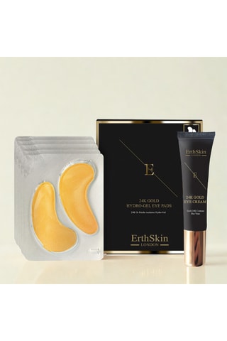 Crema para el contorno de ojos 15 ml y parches de colágeno y oro 24k - 2 productos