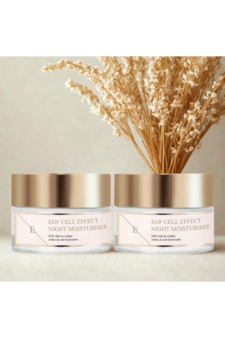 2 cremas hidratantes de noche EGF Cell Effect - 50 ml