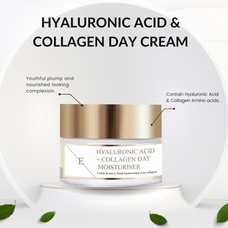 Crema de día con ácido hialurónico y colágeno - 50 ml