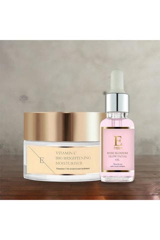 Estuche con ácido hialurónico, rosa y colágeno - 2 productos