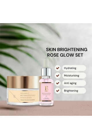 Estuche con ácido hialurónico, rosa y colágeno - 2 productos