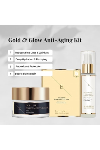 Estuche antiedad de noche 24k gold - 3 productos