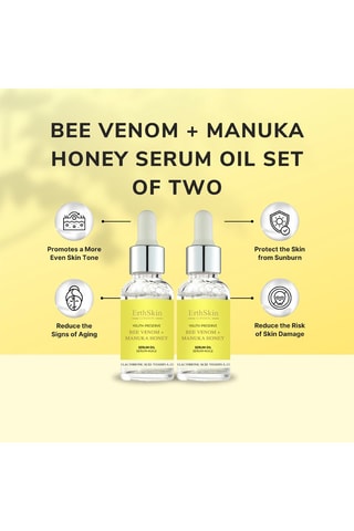2 sérums de aceite con veneno de abeja y miel de Manuka - 2 x 30 ml
