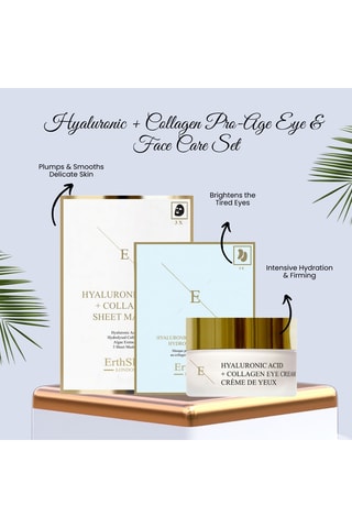 Estuche de tratamiento con ácido hialurónico y colágeno - Para todo tipo de piel - 3 productos