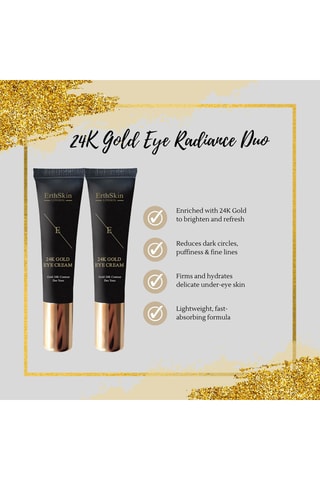 2 cremas para el contorno de ojos 24K Gold - 15 ml