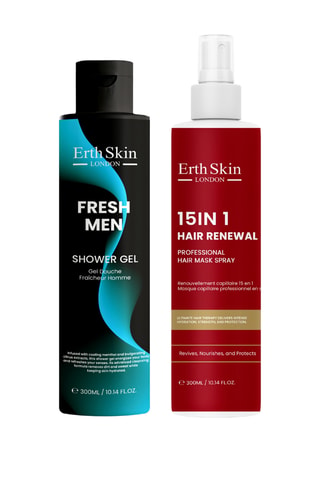 Estuche de gel de ducha fresh men y spray mascarilla capilar - 2 productos