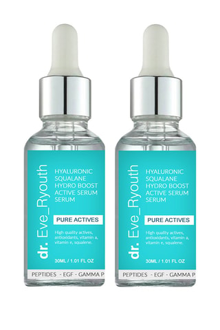 2 sérums con ácido hialurónico y escualano 2 x 30 ml