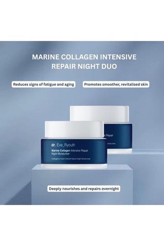 2 cremas de noche reparadoras intensivas con colágeno marino - 2 x 50 ml