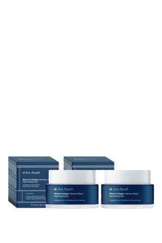 2 cremas de noche reparadoras intensivas con colágeno marino - 2 x 50 ml