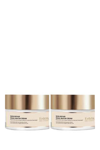2 cremas reparadoras con baba de caracol - Para piel seca, sensible o debilitada - 2 x 50 ml