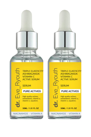 2 sérums faciales con extracto de ashwagandha 2 x 30 ml