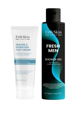 Estuche de gel de ducha Fresh men + crema reparadora e hidratante para pies - 2 productos