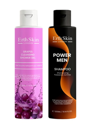 Estuche de champú power men y gel de ducha grapes - 2 productos