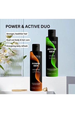 Estuche Power Men Shampoo y Active Men 2 en 1 gel - 2 productos