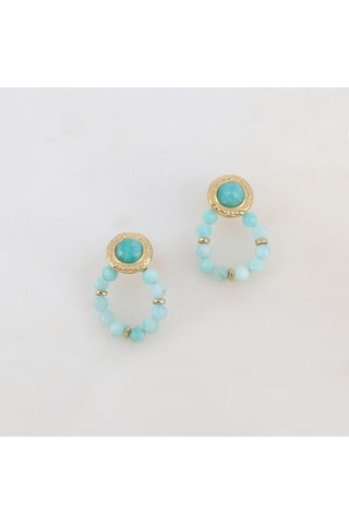 Boucles d'oreilles - Amazonites