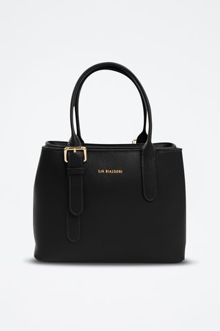 Borsa a mano in pelle - Nero