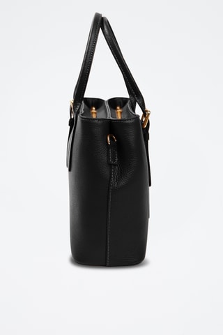 Borsa a mano in pelle - Nero