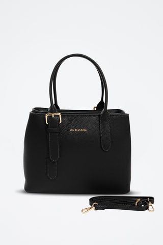 Borsa a mano in pelle - Nero
