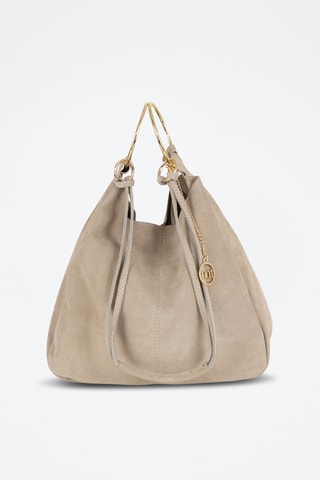 Borsa a mano in pelle scamosciata Tarabella - Marrone