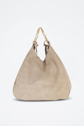 Borsa a mano in pelle scamosciata Tarabella - Marrone