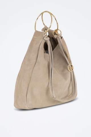 Borsa a mano in pelle scamosciata Tarabella - Marrone