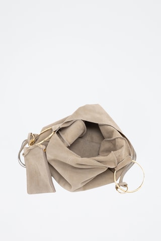 Borsa a mano in pelle scamosciata Tarabella - Marrone