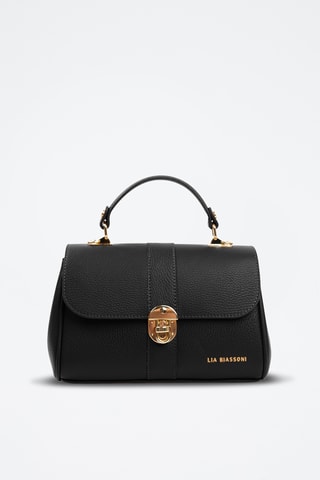 Borsa a mano in pelle - Nero