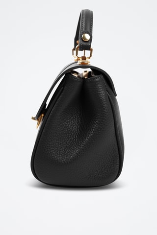 Borsa a mano in pelle - Nero