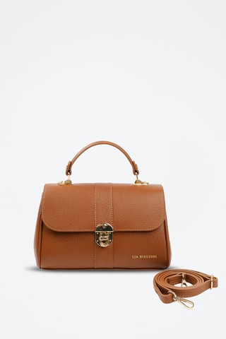 Borsa a mano in pelle - Marrone