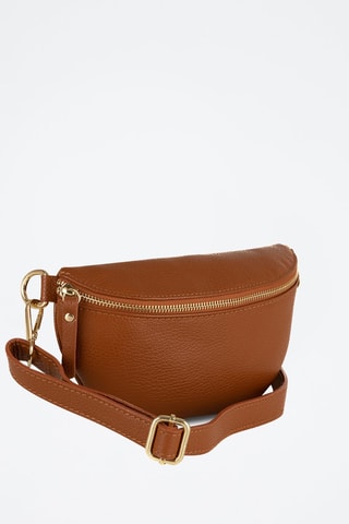 Borsa a tracolla in pelle Perugino - Marrone