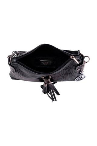 Borsa a tracolla in pelle Abano - Nero
