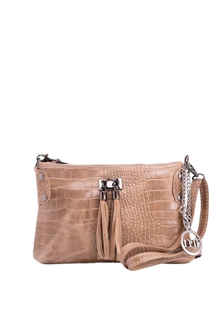 Borsa a tracolla in pelle Abano - Marrone