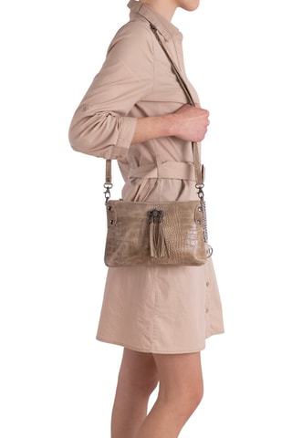 Borsa a tracolla in pelle Abano - Marrone
