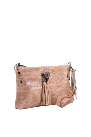 Borsa a tracolla in pelle Abano - Marrone