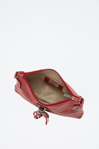 Borsa a tracolla in pelle Abano - Rosso