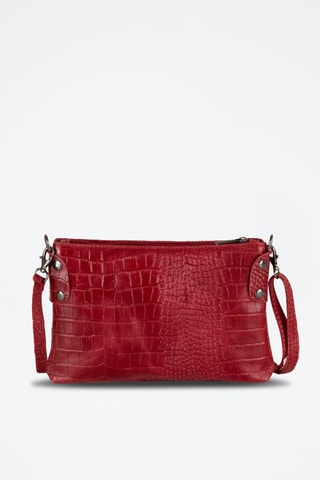Borsa a tracolla in pelle Abano - Rosso