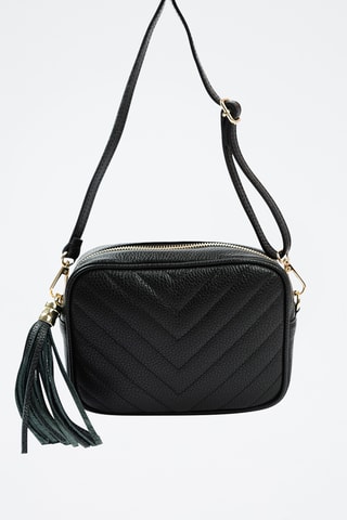 Borsa a tracolla in pelle - Nero