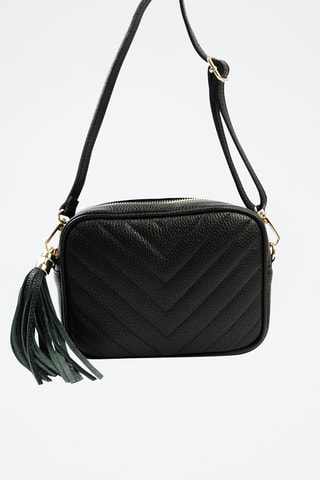 Borsa a tracolla in pelle - Nero