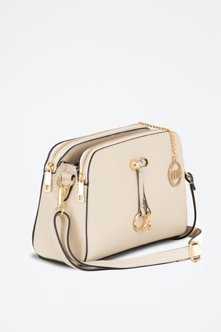 Sac bandoulière en cuir Certosa - Gris
