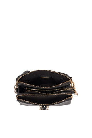 Borsa a tracolla in pelle Certosa - Nero