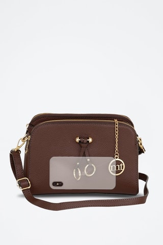 Borsa a tracolla in pelle Certosa - Marrone