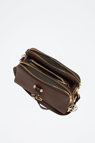 Borsa a tracolla in pelle Certosa - Marrone