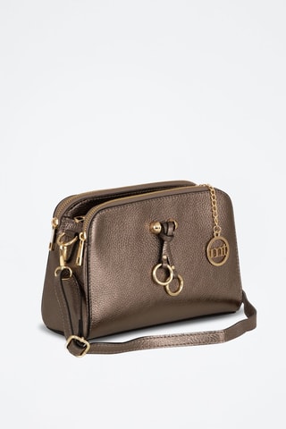 Borsa a tracolla in pelle Certosa - Dorato