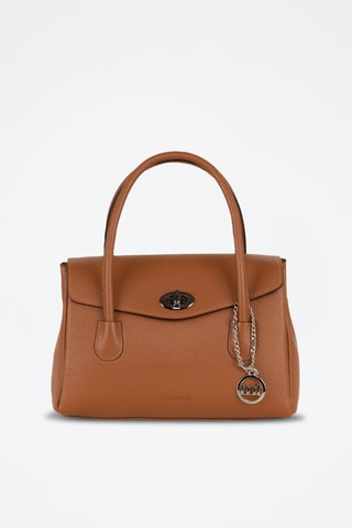 Borsa a mano in pelle Viserba - Marrone