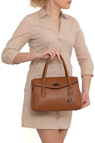 Borsa a mano in pelle Viserba - Marrone