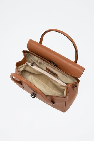 Borsa a mano in pelle Viserba - Marrone